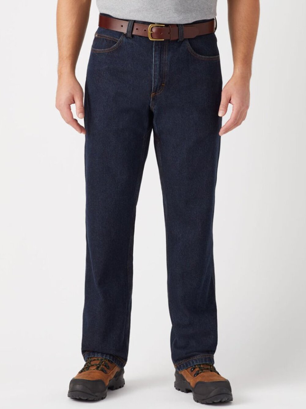 NWOT Duluth Trading Company Ballroom Flex Relaxed Fit Dark Wash Jeans 32 30